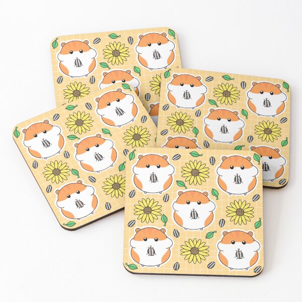 Item preview, Cute Hamster with Sunflowers  designed and sold by Flutetutyo3.