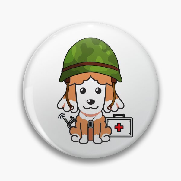 Item preview, Combat medic Brown dog  to the rescue designed and sold by Pet Station.