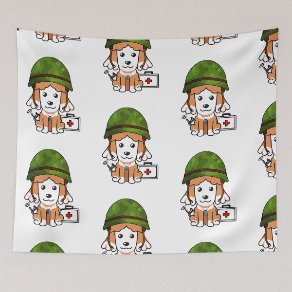 Item preview, Combat medic Brown dog  to the rescue designed and sold by Pet Station.