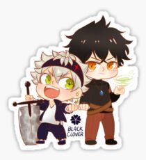 Black Clover Chibi Asta and Yuno Sticker