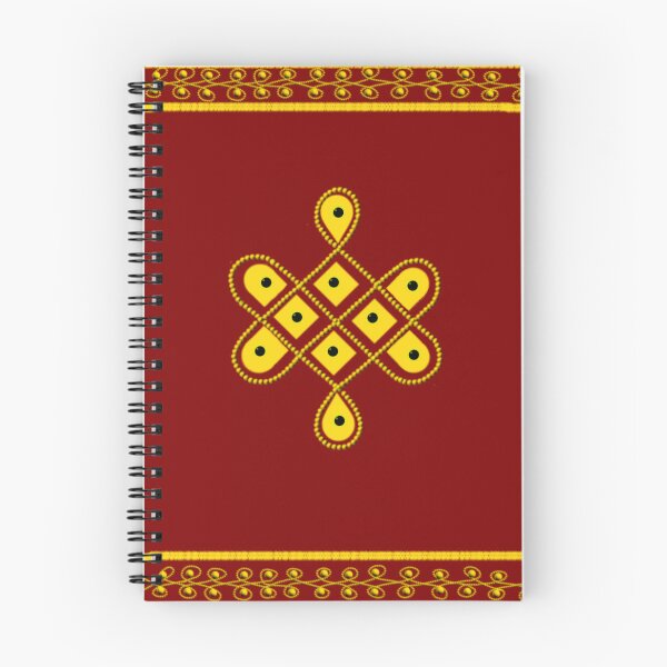 Item preview,  kolam/muggu/sikku kolam -Maroon tile designed and sold by ShreecreatE.