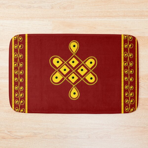 Item preview,  kolam/muggu/sikku kolam -Maroon tile designed and sold by ShreecreatE.