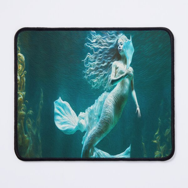 Item preview, Beautiful Mermaid  Sea Underwater Oil Painting designed and sold by Trendy Valley .
