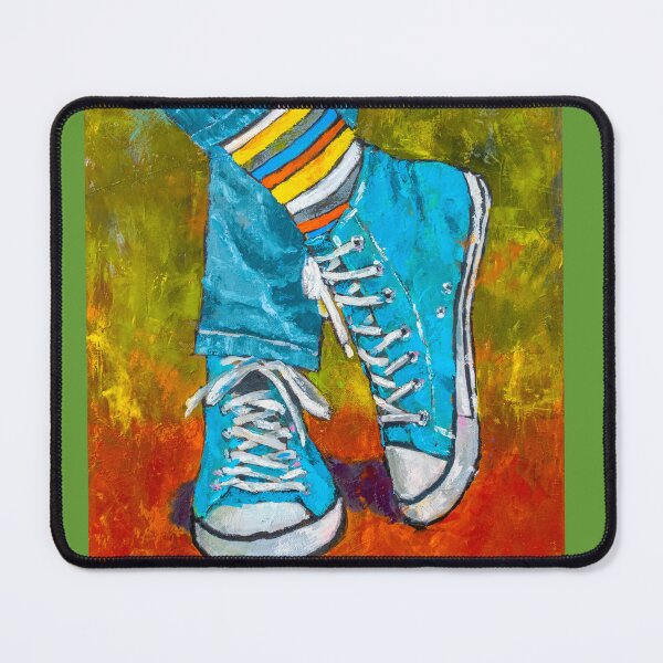 Item preview, Colorful socks. Blue sneakers designed and sold by HausmannArt.