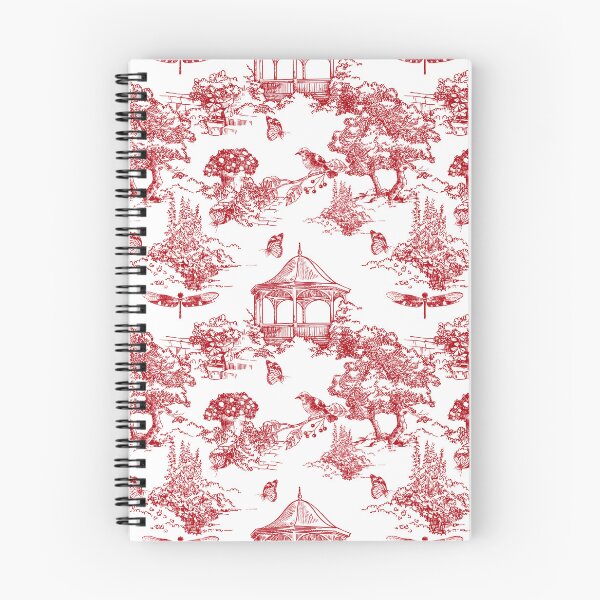 Item preview, Red Toile Pattern designed and sold by Print-Designs.
