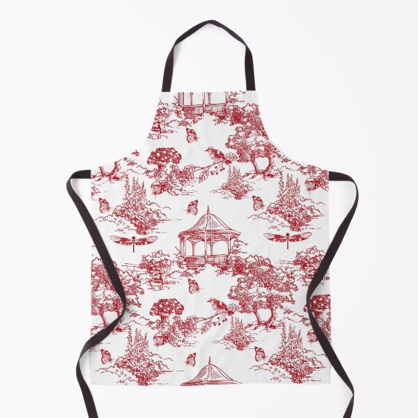 Item preview, Red Toile Pattern designed and sold by Print-Designs.