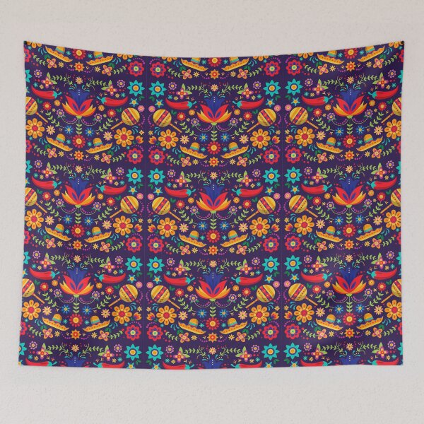 Item preview, Beautiful, Colorful and Groovy Mexican pattern. designed and sold by Kanchan1987.