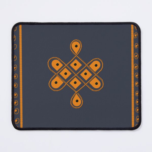 Item preview,  kolam/muggu/sikku kolam - Grey tile designed and sold by ShreecreatE.