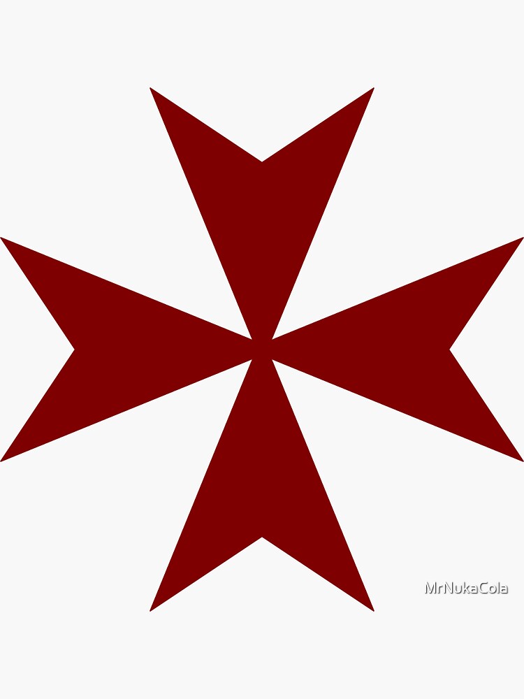 Maltese Cross Blood Dark Red