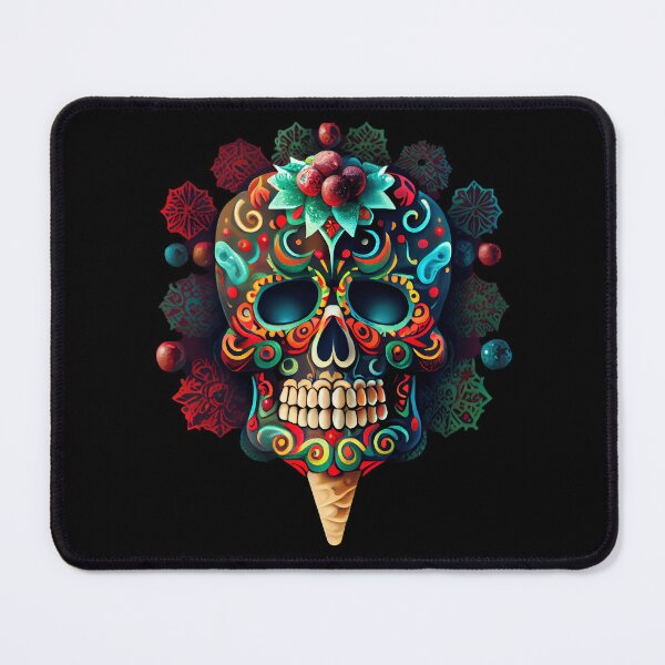 Item preview, Christmas Themed Sugar Skull v1 designed and sold by ArtAT.