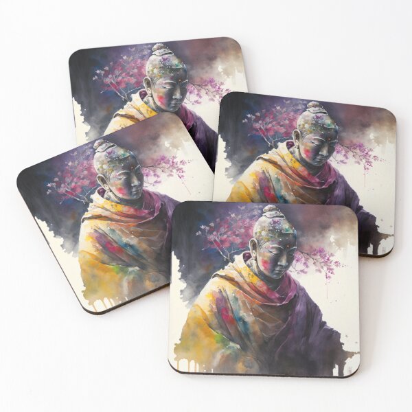 Item preview, water color painting of korean buddha designed and sold by bharuarts.