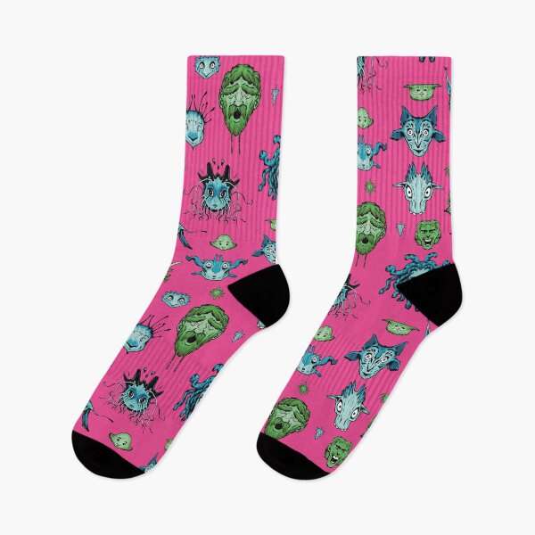 Item preview, Monster Faces Pink Background designed and sold by Josslyn Hagen.