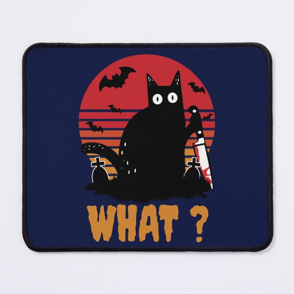 Item preview, Cat What Murderous Black Cat With Knife - Halloween designed and sold by Rastinoy.