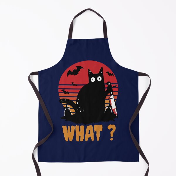 Item preview, Cat What Murderous Black Cat With Knife - Halloween designed and sold by Rastinoy.