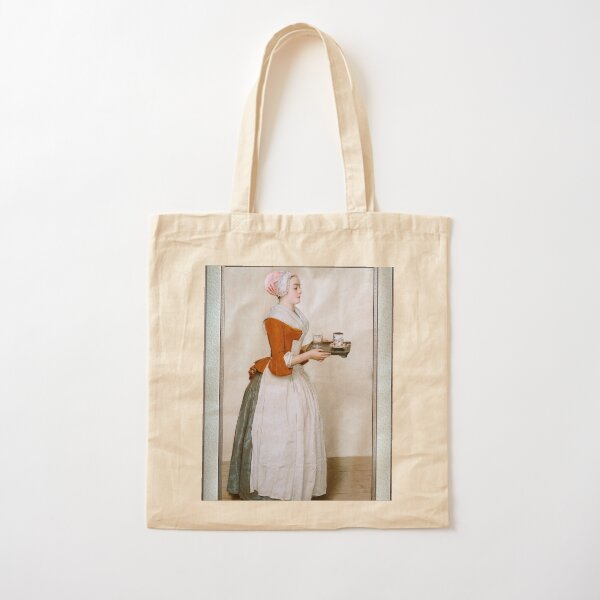 The Chocolate Girl by Jean-Étienne Liotard Remastered Classical Art Xzendor7 Old Masters Reproductions Cotton Tote Bag