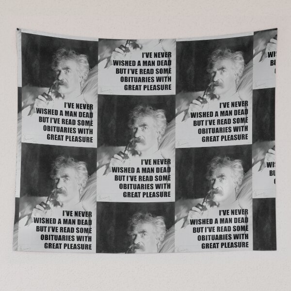 Item preview, I've Never Wished A Man Dead, But I've Read Some Obituaries With Great Pleasure - Mark Twain Literary Quote designed and sold by SubtleSplit.
