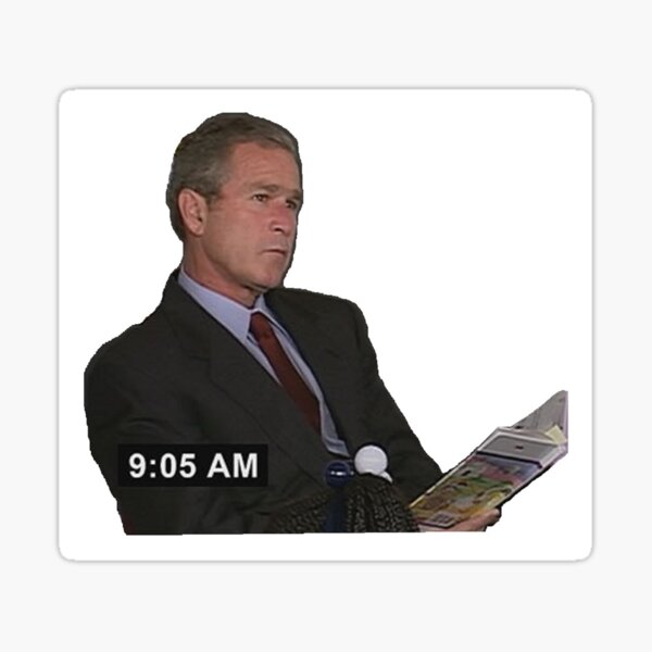 Bush Did 9 11 Meme Sticker By Daviaiorio Redbubble