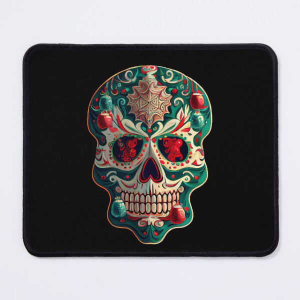 Item preview, Christmas Themed Sugar Skull v2 designed and sold by ArtAT.