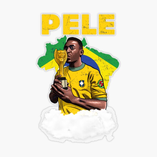 Pele Jersey Sticker for Sale by slawisa