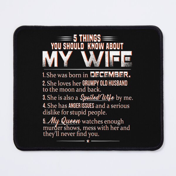 Item preview, 5 Things You Should Know About My Wife Was Born In December Tee Gift Love designed and sold by BargerStore.