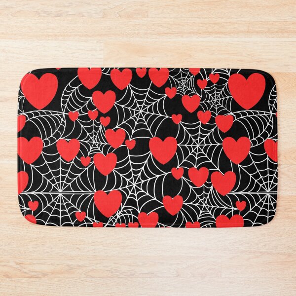 Item preview, Spiderwebs and hearts dark background large scale designed and sold by Rosefurn.