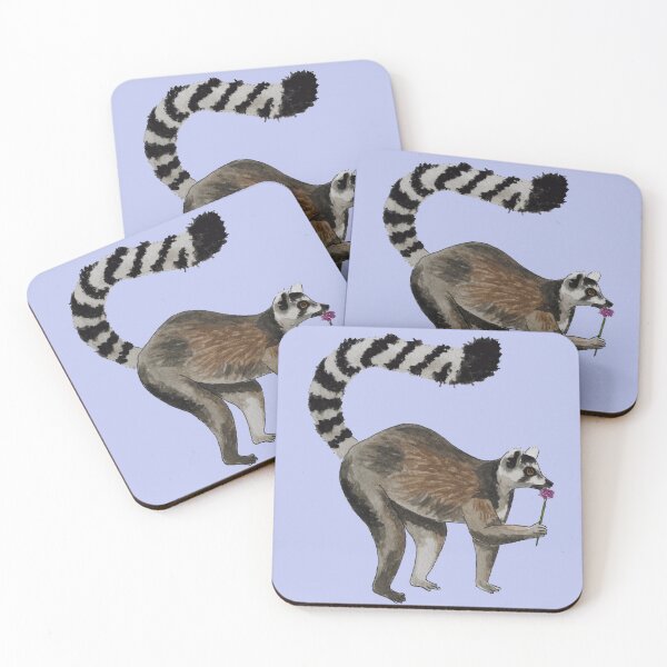 Item preview, Happy Lemur Eating Flower Light designed and sold by Nicky Rollings.