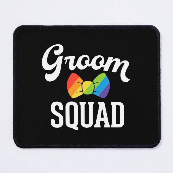 Item preview, Groom Squad LGBT Pride Gay Bachelor Wedding designed and sold by QueenOfPrint.