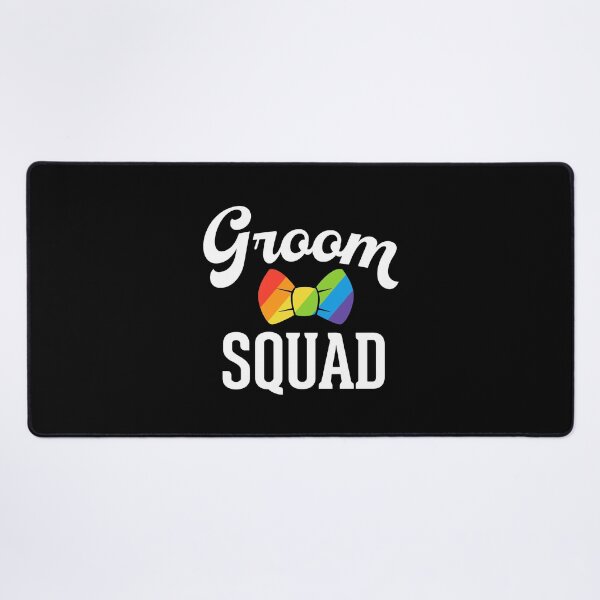 Item preview, Groom Squad LGBT Pride Gay Bachelor Wedding designed and sold by QueenOfPrint.