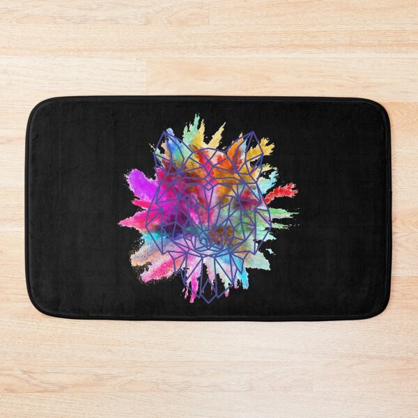 Item preview, Watercolour & Geometric Wolf designed and sold by Rastinoy.