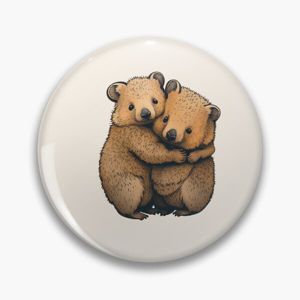 Artikelvorschau, Süße Quokkas umarmen sich - Bedeutende Quokkas entworfen und verkauft von stickertopic.