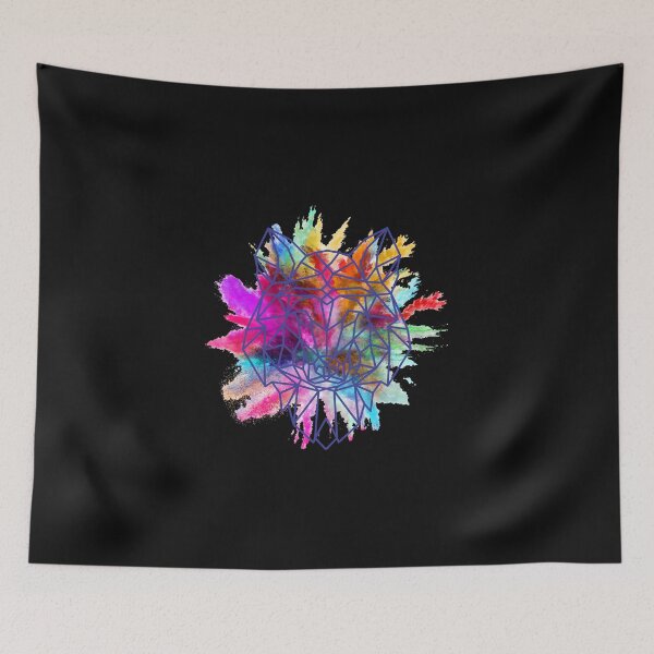 Item preview, Watercolour & Geometric Wolf designed and sold by Rastinoy.