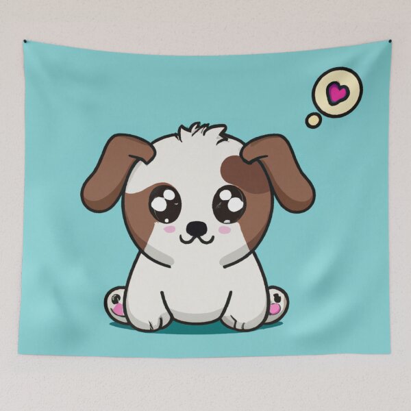 Item preview, Struck By Love, Lovestruck dog, a Cute gift for Valentines Day designed and sold by Color-Me-Blue.