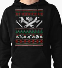 Merry Mechanic Ugly Christmas Sweater Funny Tshirt Pullover Hoodie