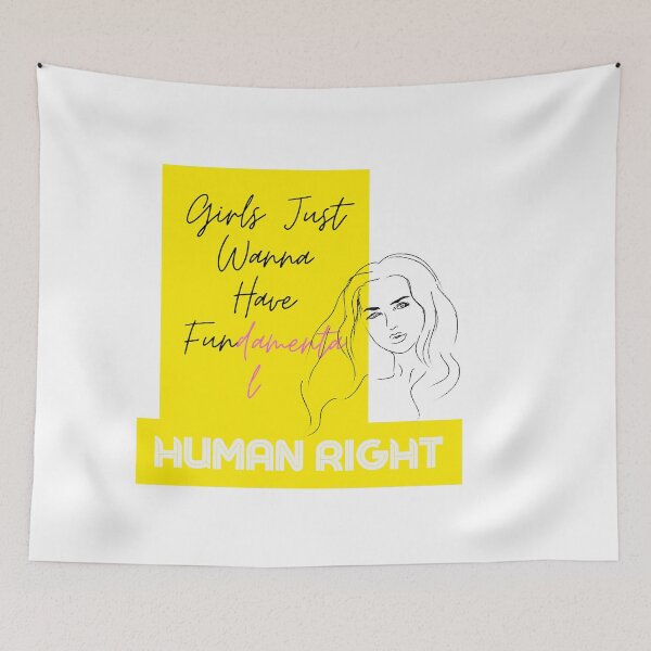 Item preview, Girls Just Wanna Have Fundamental Human Right designed and sold by Alihassan-Art.