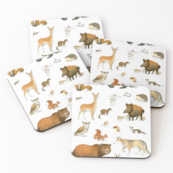 Item preview, forest animals designed and sold by vmillustration.