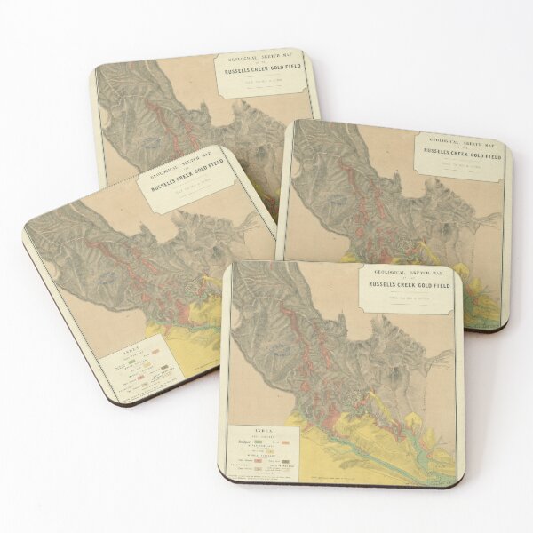 Item preview, Vintage 1878 Map of the Russell's Creek Gold Field, Australia designed and sold by The-Hist-Image.