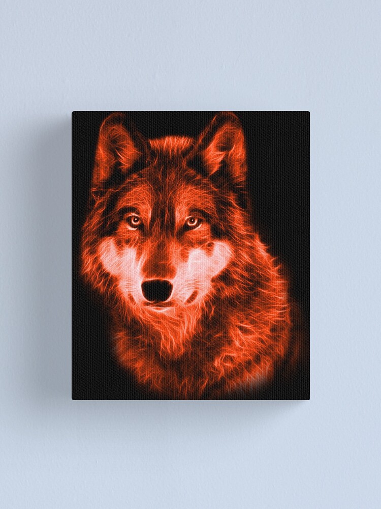 The Red Wolf outlet | original painting on canvas