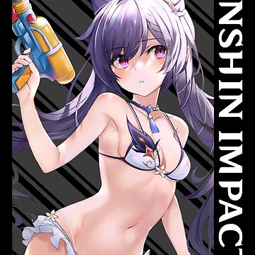 Keqing in underwear Genshin Impact Anime Girl Waifu hot Poster