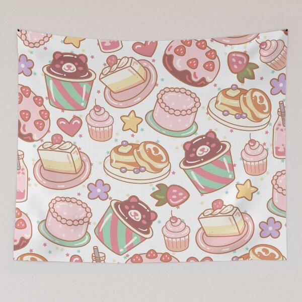 Item preview, South Korean Doodled Cafe (white-colorful) designed and sold by Dorina Larsdotter.