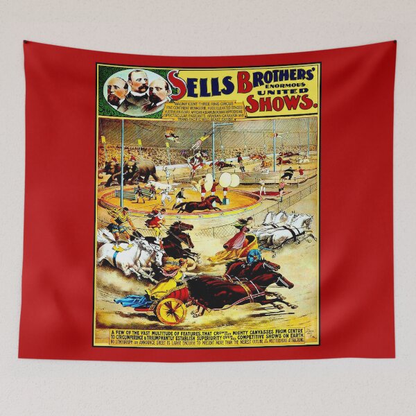 Item preview, SELLS BROTHERS : Vintage 1898 Circus Advertising Print designed and sold by posterbobs.