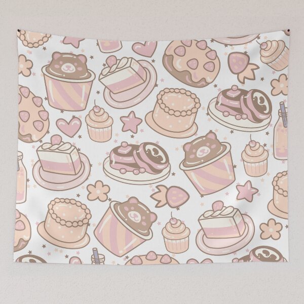 Item preview, South Korean Doodled Cafe (white-beige) designed and sold by Dorina Larsdotter.