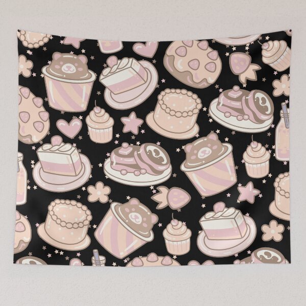 Item preview, South Korean Doodled Cafe (black-beige) designed and sold by Dorina Larsdotter.