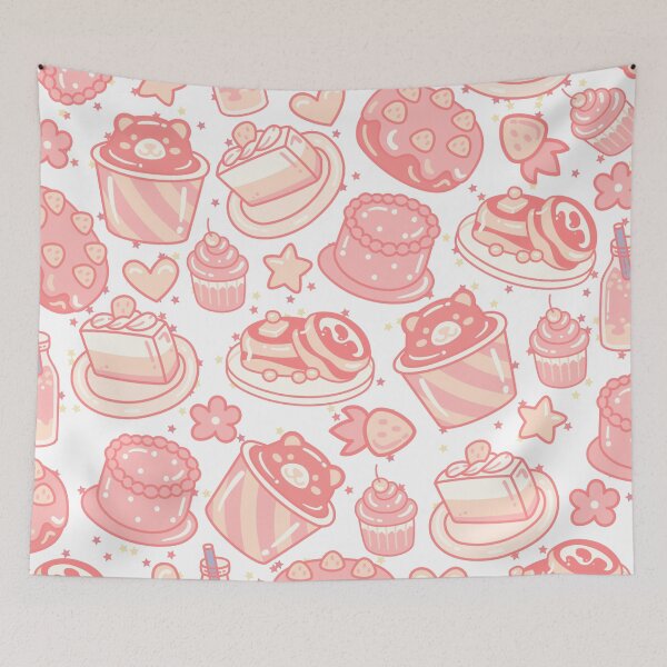 Item preview, South Korean Doodled Cafe (white-red) designed and sold by Dorina Larsdotter.