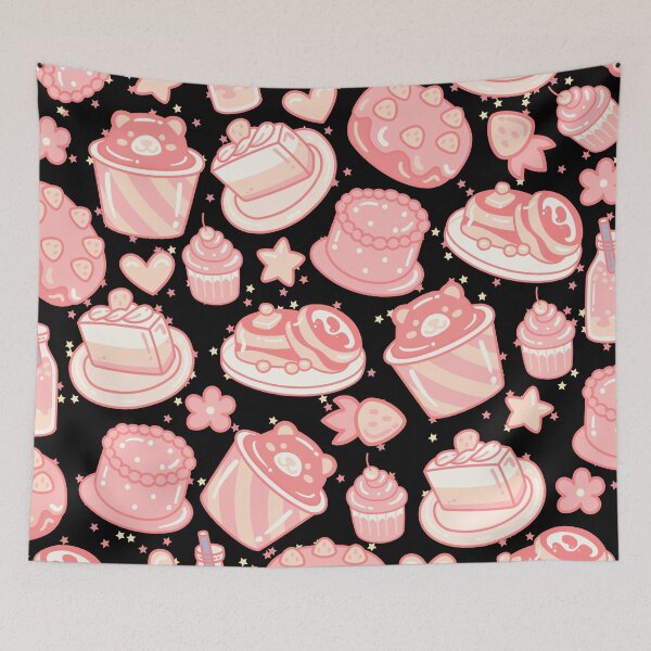 Item preview, South Korean Doodled Cafe (black-red) designed and sold by Dorina Larsdotter.