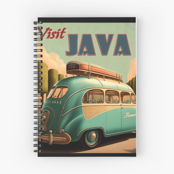 Item preview, Original art Vintage style Java Travel Poster Print designed and sold by 3 CITIES.