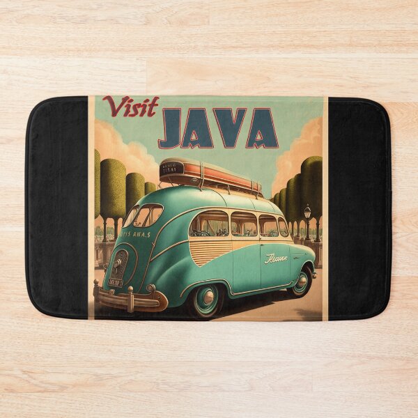 Item preview, Original art Vintage style Java Travel Poster Print designed and sold by 3 CITIES.