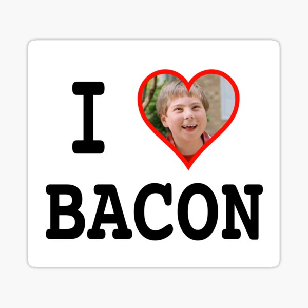 I BEANS BACON Sticker