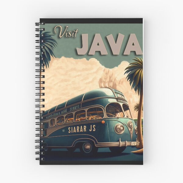 Item preview, Original art Vintage style Java Travel Poster Print designed and sold by 3 CITIES.