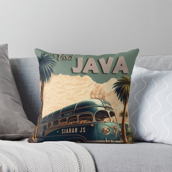 Item preview, Original art Vintage style Java Travel Poster Print designed and sold by 3 CITIES.