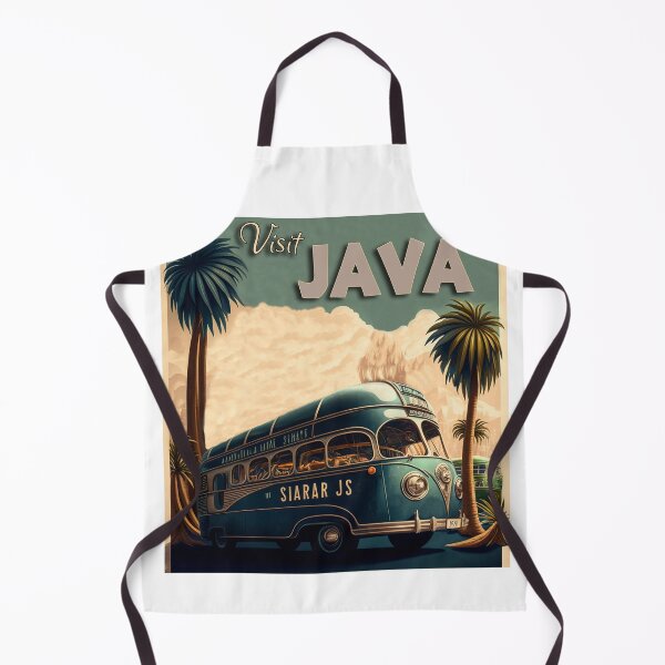 Item preview, Original art Vintage style Java Travel Poster Print designed and sold by Charlies-Artbox.